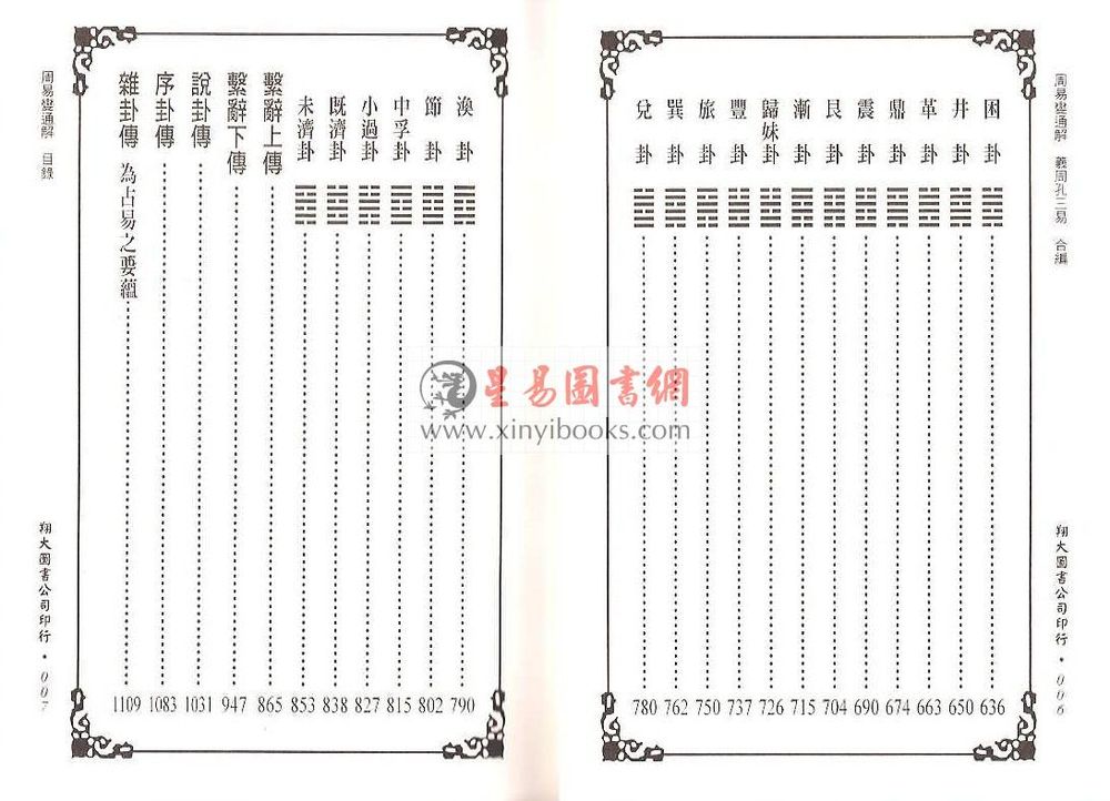 万澍辰/悟元子：周易变通解/羲孔周三易合编（三册）（翔大）