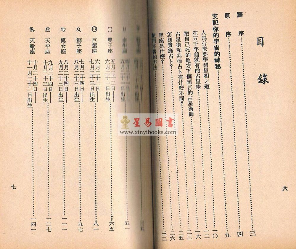 将三友：简易西洋占星术
