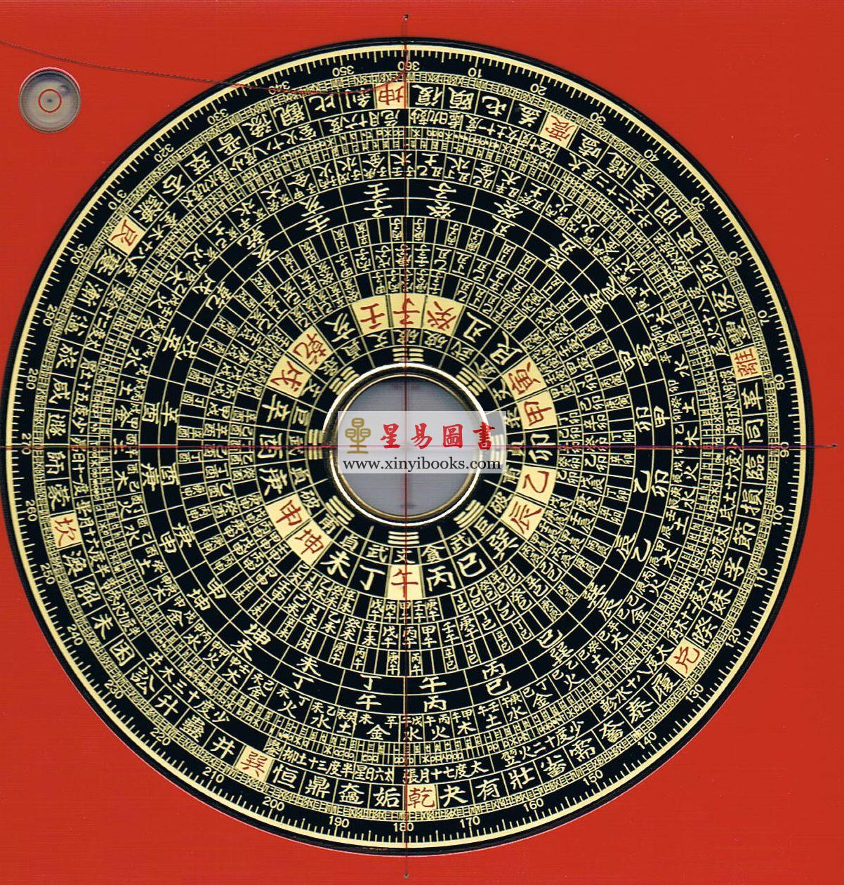 台湾日星堂：七寸二分彩色特级电木罗盘综合盘