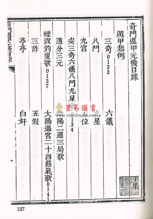 珍本術數叢書67 精裝：太乙秘书奇门遁甲元机奇门五总龟