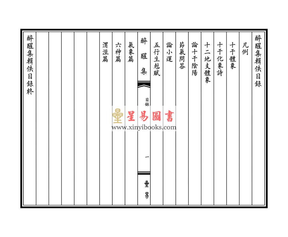 明醉醒子玉田王佺撰：醉醒集辑佚（一函二册线装） 缺書