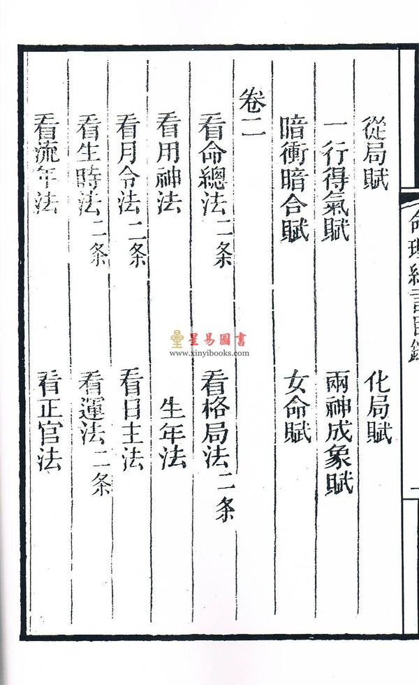 清·陈素庵撰著：全本命理约言（一函二册线装）