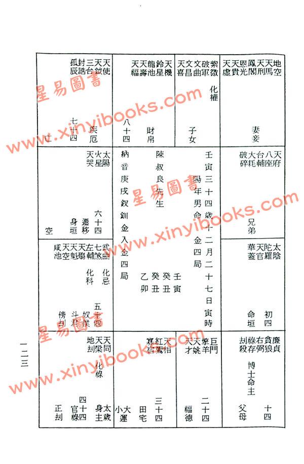 观云主人：紫微斗数宣微－正北派秘本（精装）