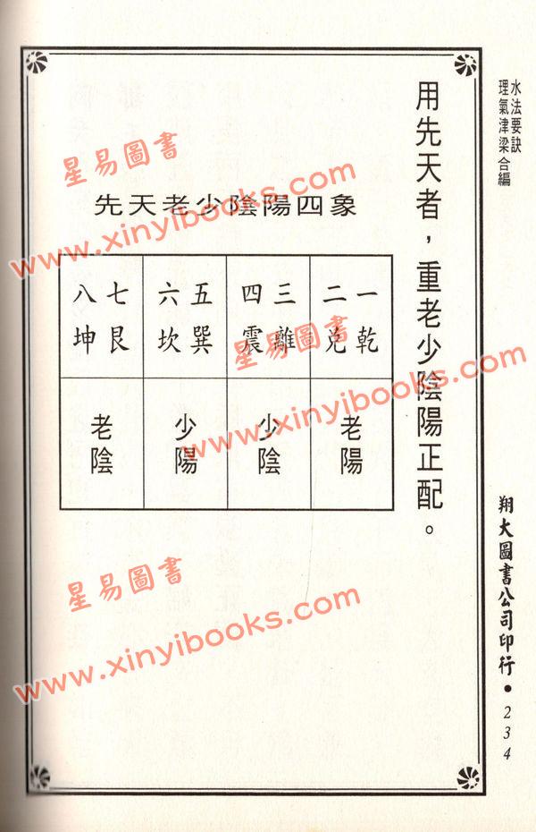杨筠松/无极子/蒋大鸿等：水法要诀理气津梁合编（精装）（翔大）