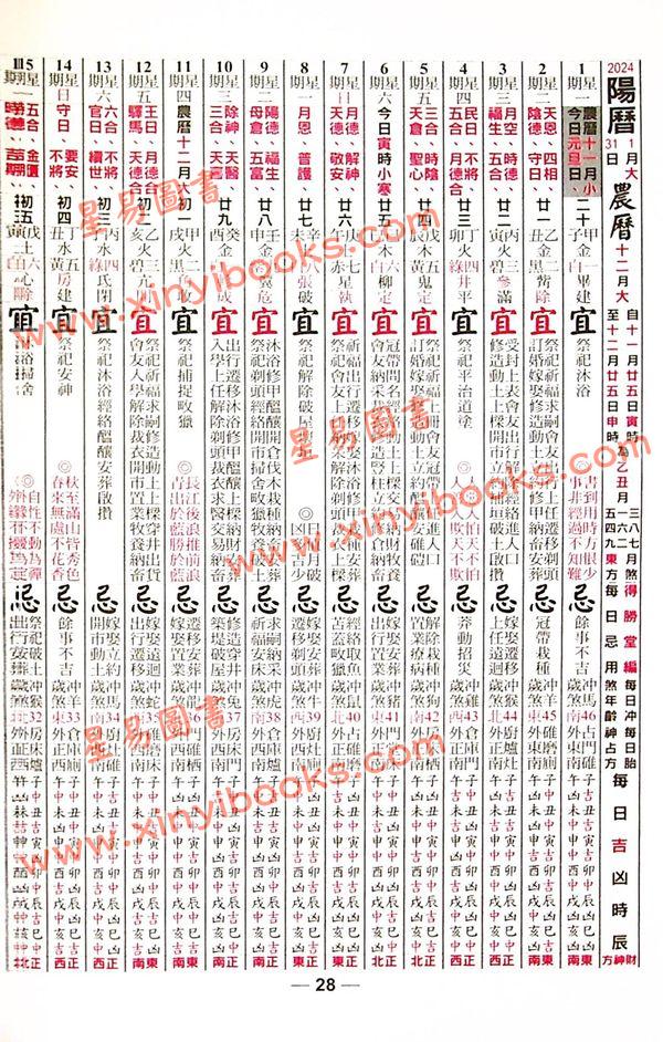 香港星辉：2023癸卯年中国民历