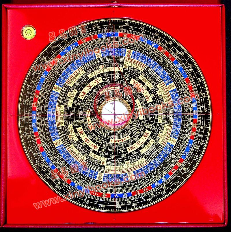 台湾日星堂：七寸二分彩色特级电木罗盘三元盘