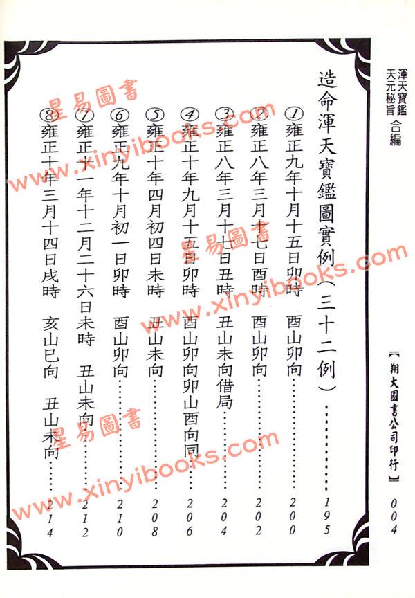 孙廷楠/舒继英：浑天宝鉴/天元秘旨合编