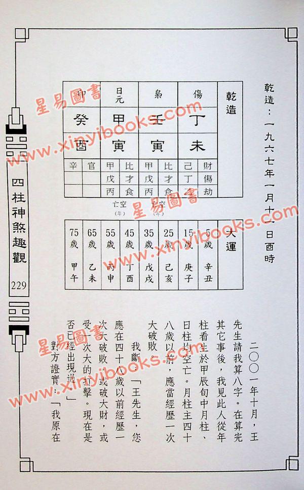 来旺：四柱神煞趣观