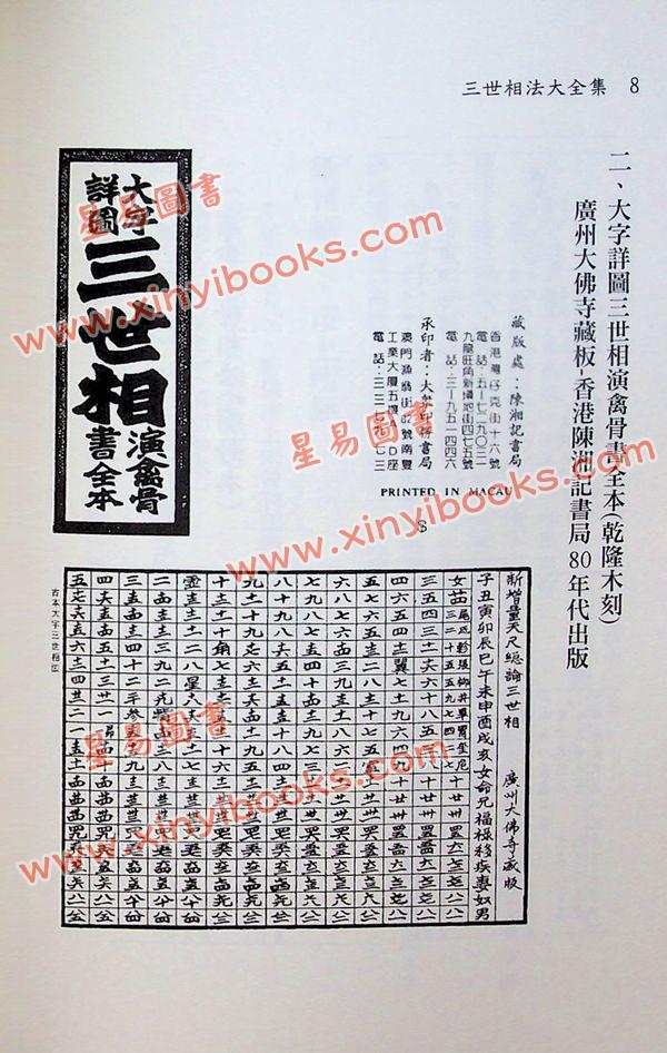 袁天罡：三世相法大全集