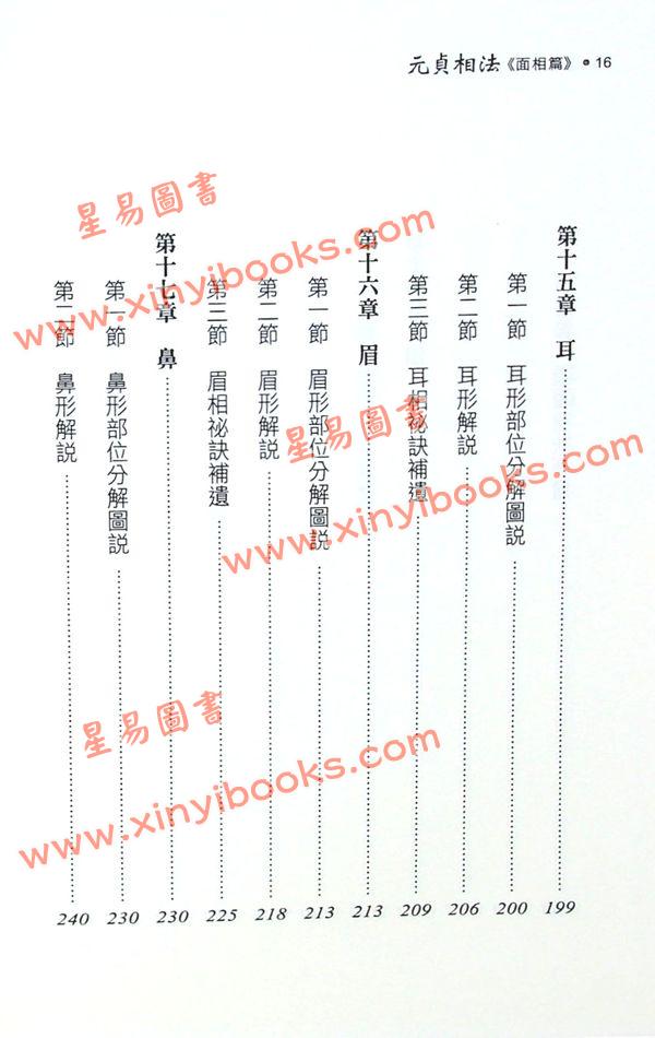 元贞居士：元贞相法-面相篇