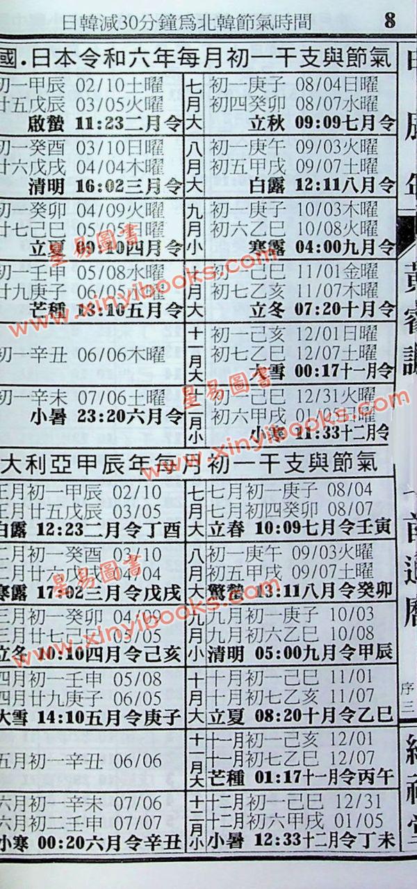 黄叡翊：黄睿谦七政斗首通历2024甲辰年（大本) （继福堂）售罄