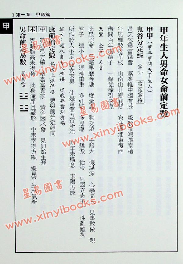 颜兆鸿：男命女命前定数