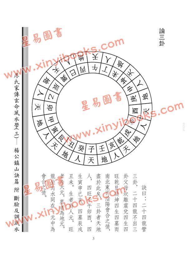 廖民生：廖氏家传玄命风水学（三）杨公镇山诀篇