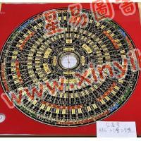 台湾日星堂：八寸六分彩色特级电木罗盘三合盘21層