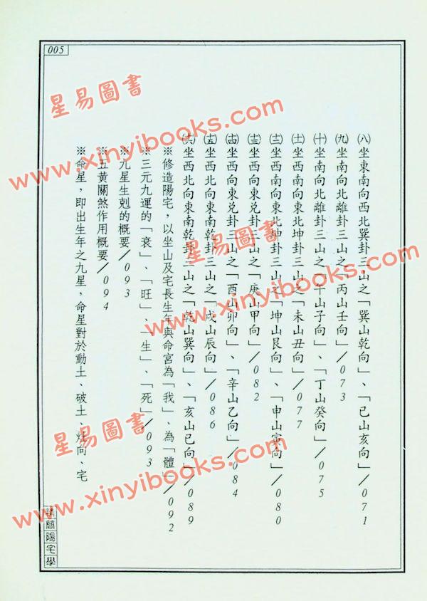 王士文：精简阳宅学 書有黃斑