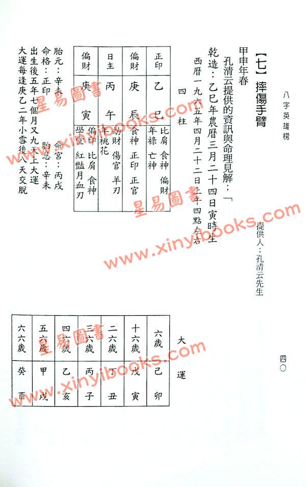 宋英成：八字英雄榜（久鼎）