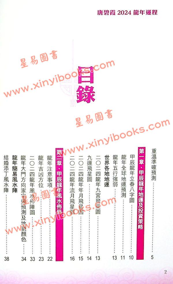 唐碧霞：2024龙年运程 售罄