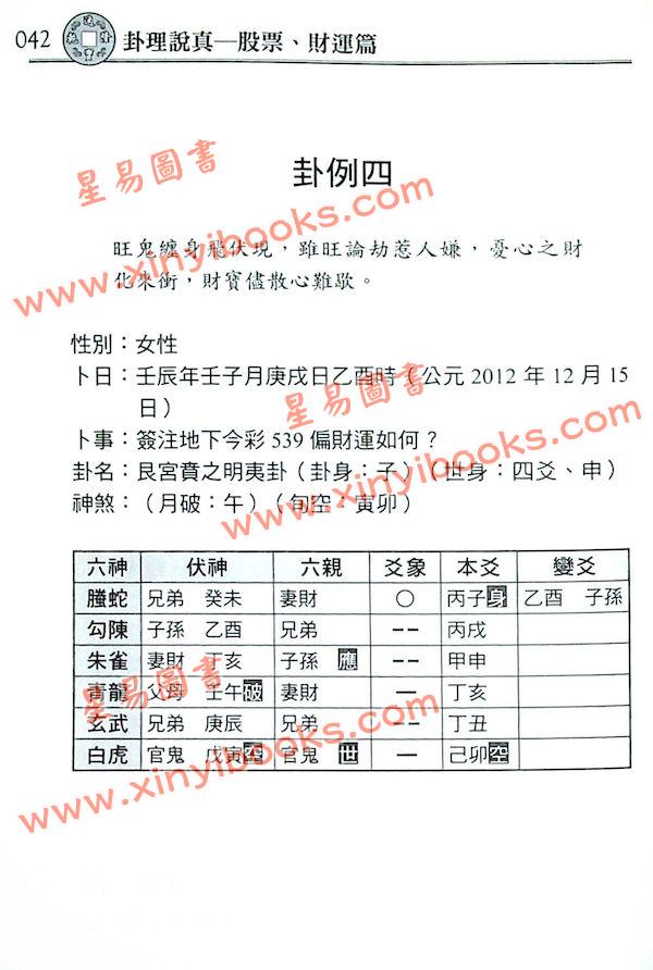 石世明：卦理说真股票财运篇 最後1本