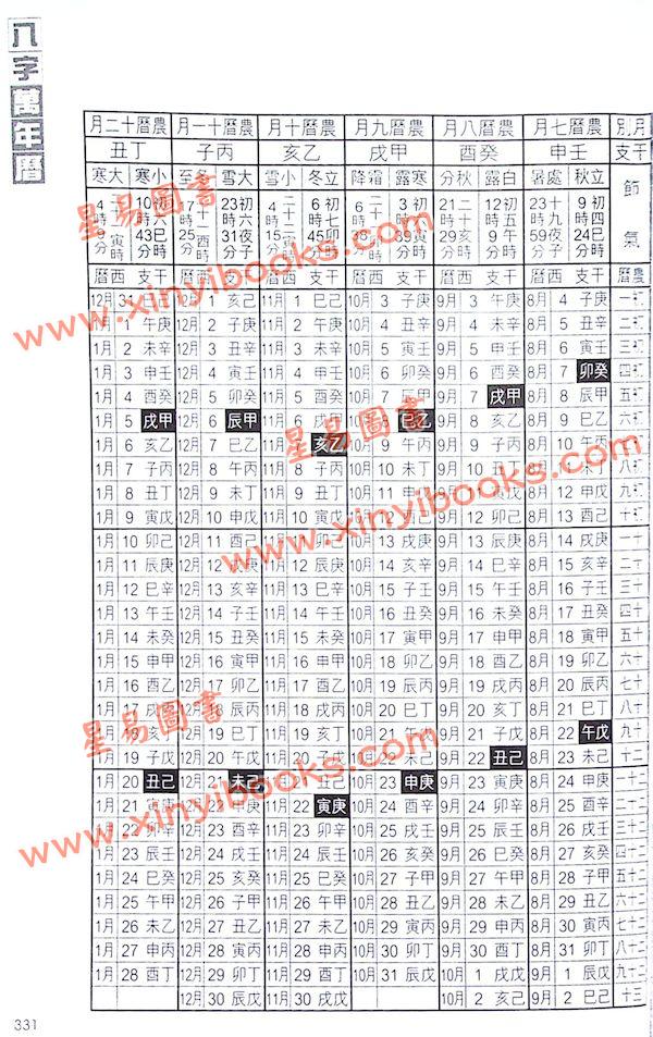苏民峰：八字万年历（增订版）（圆方）