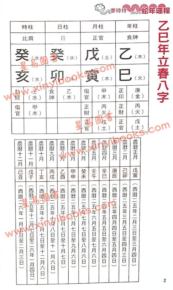 麦玲玲：蛇年运程2025（日阅堂） 售罄