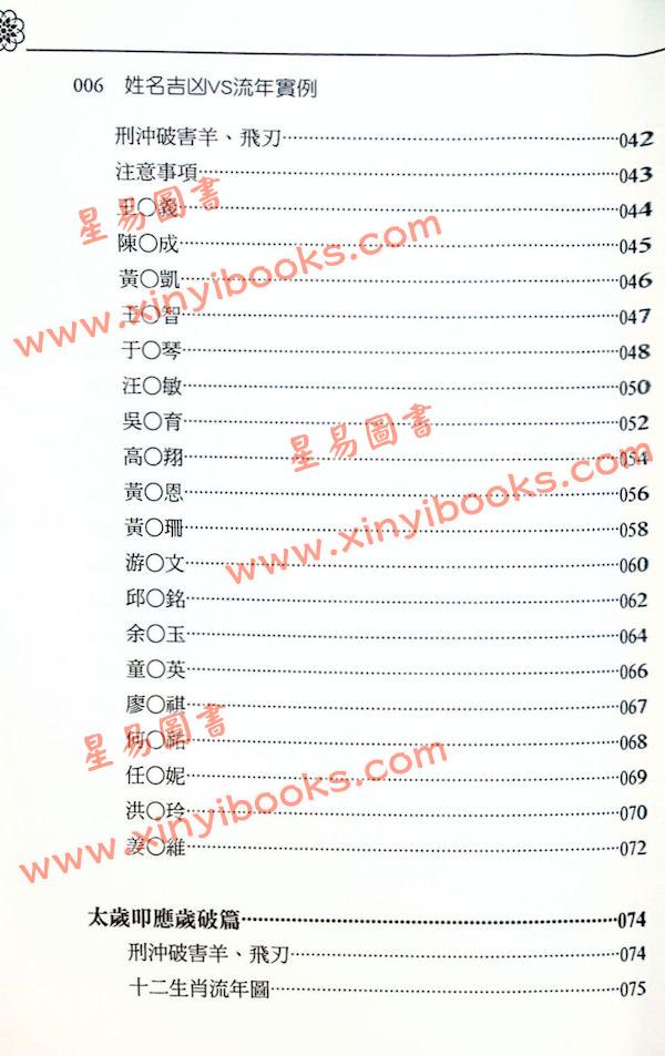 思普居士：姓名吉凶VS流年实例