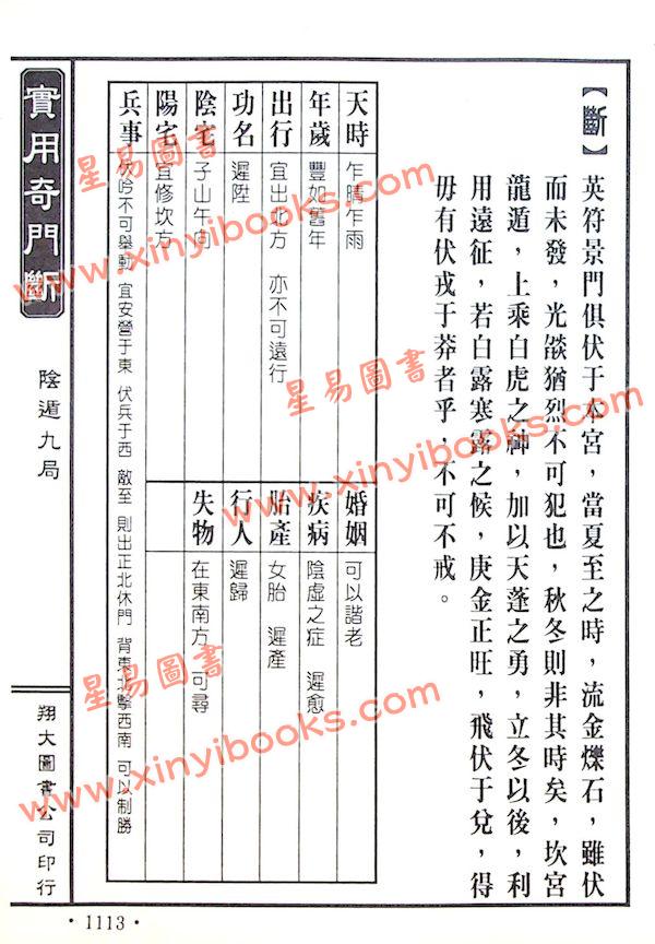 李崇仰重编：简明实用奇门断（精装上下册）（翔大）