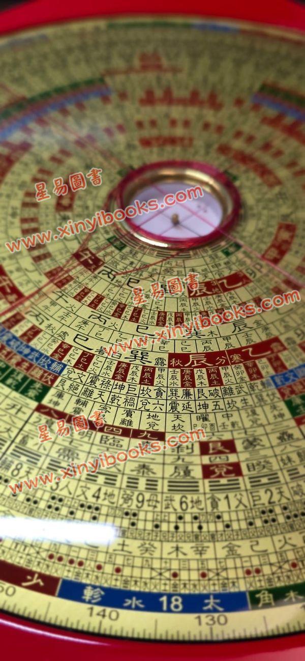 台湾日星堂：八寸六分彩色特级电木罗盘综合盘29层加波丽